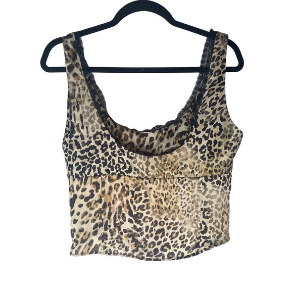 2/$30 ZARA Large Leopard Print Lace Trim Top - Picture 10 of 13